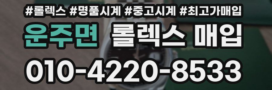 운주면 롤렉스 매입