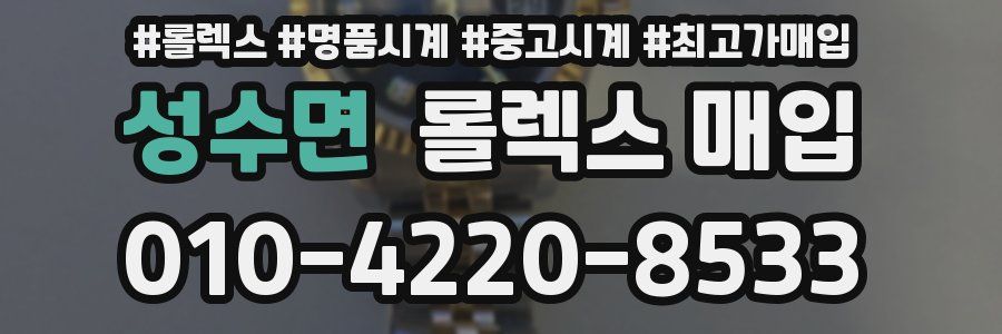 성수면 롤렉스 매입