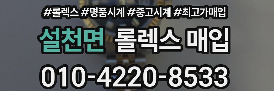 설천면 롤렉스 매입