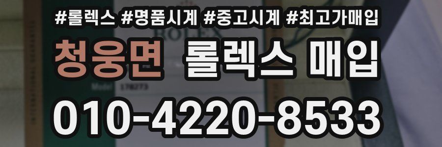 청웅면 롤렉스 매입