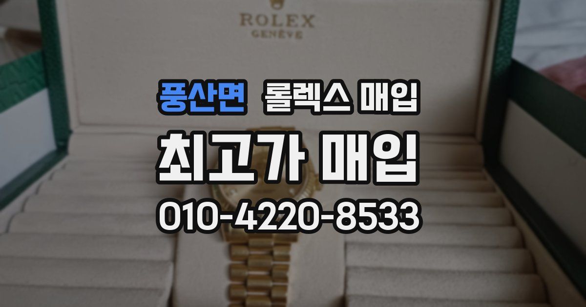 풍산면 롤렉스 매입