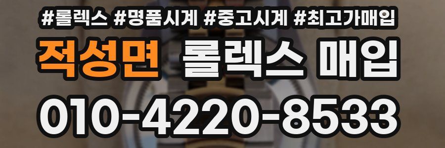 적성면 롤렉스 매입