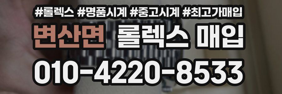 변산면 롤렉스 매입