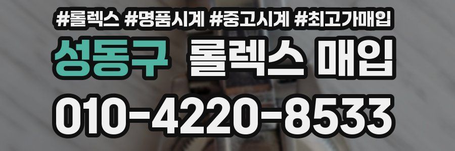 성동구 롤렉스 매입