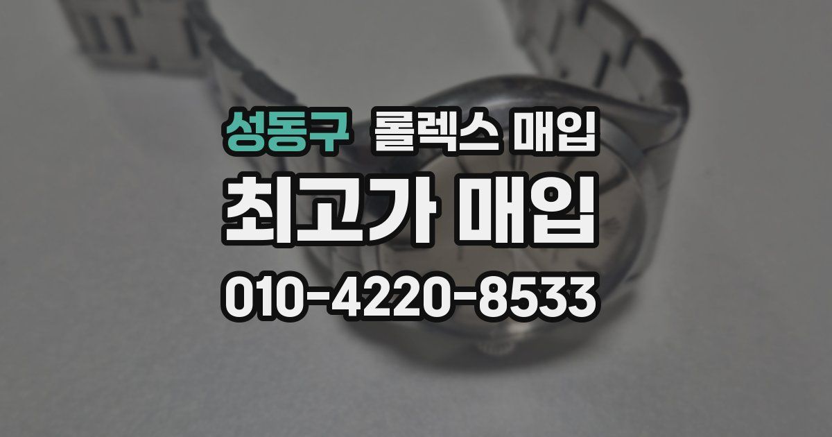 성동구 롤렉스 매입