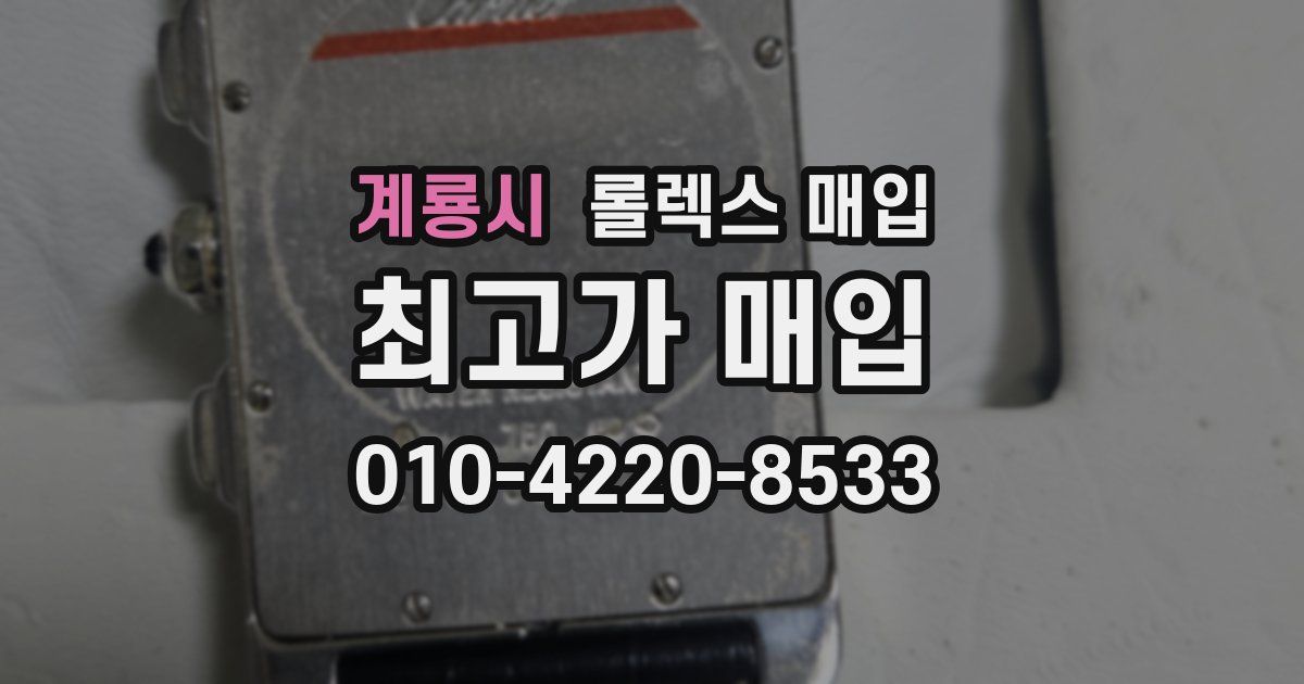 계룡시 롤렉스 매입