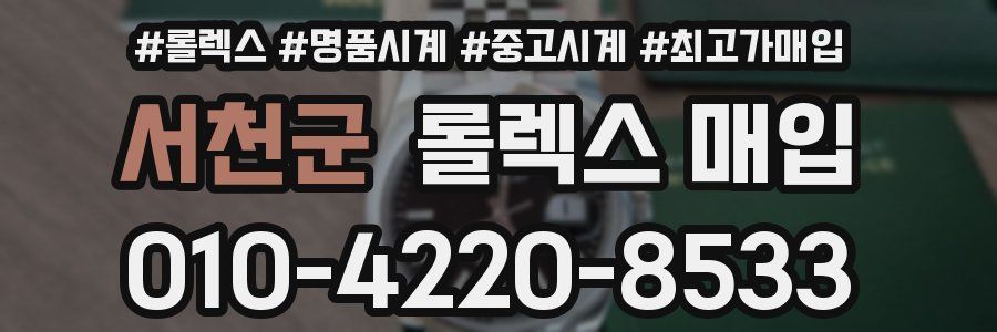 서천군 롤렉스 매입