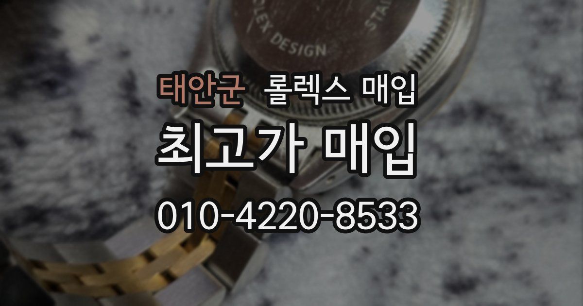 태안군 롤렉스 매입