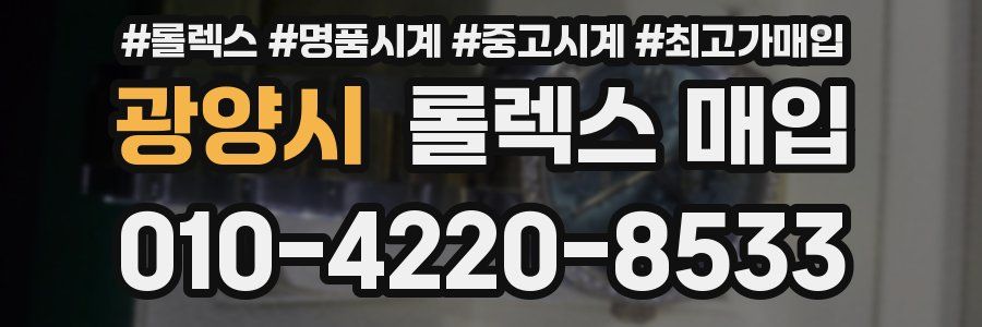 광양시 롤렉스 매입