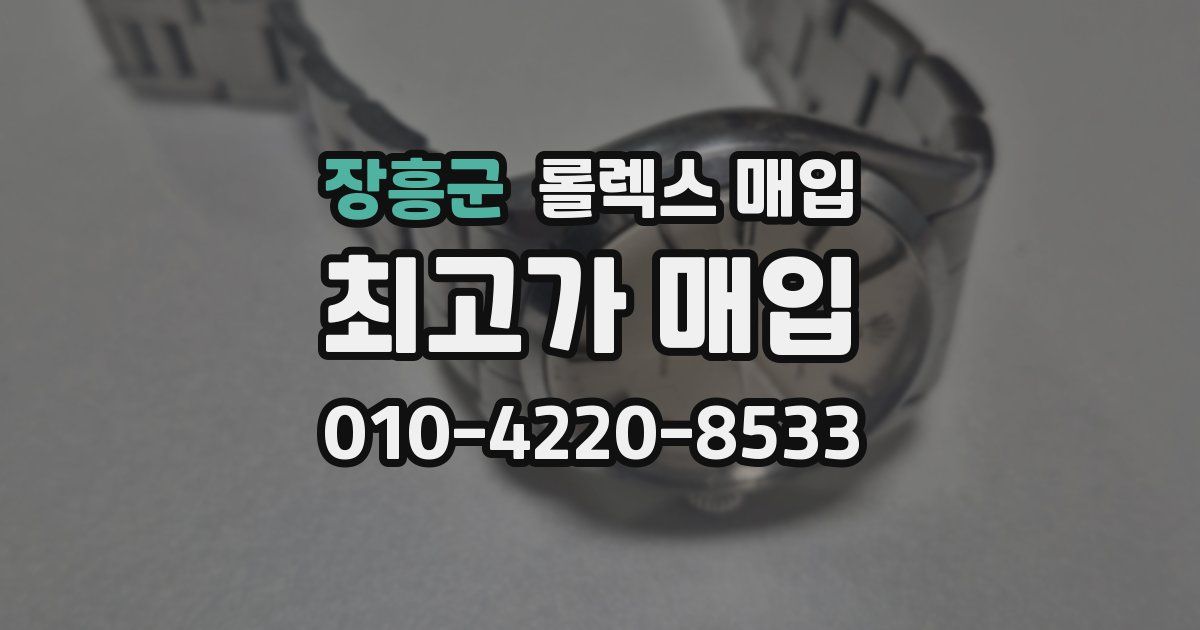 장흥군 롤렉스 매입
