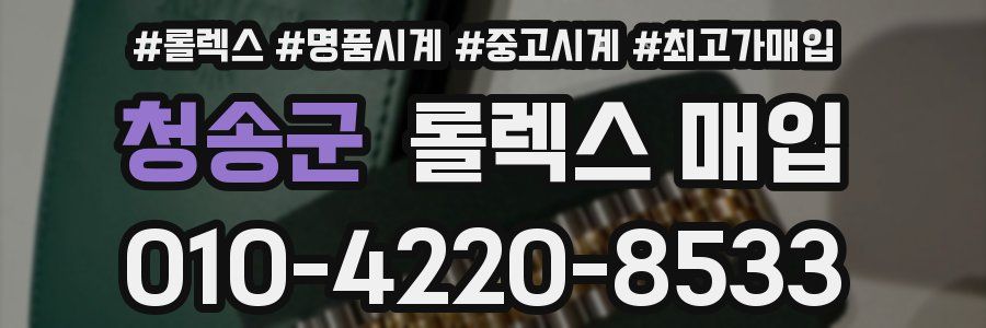 청송군 롤렉스 매입