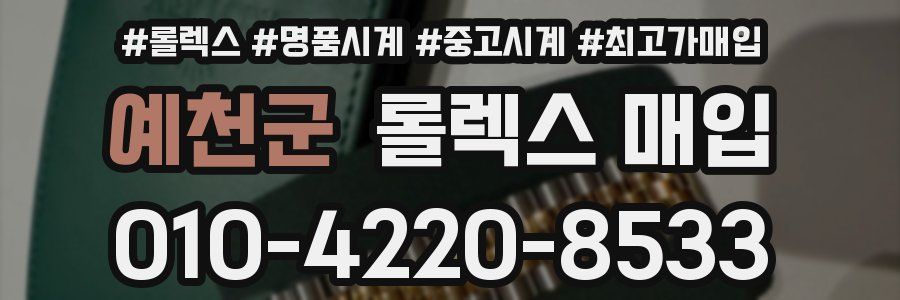 예천군 롤렉스 매입