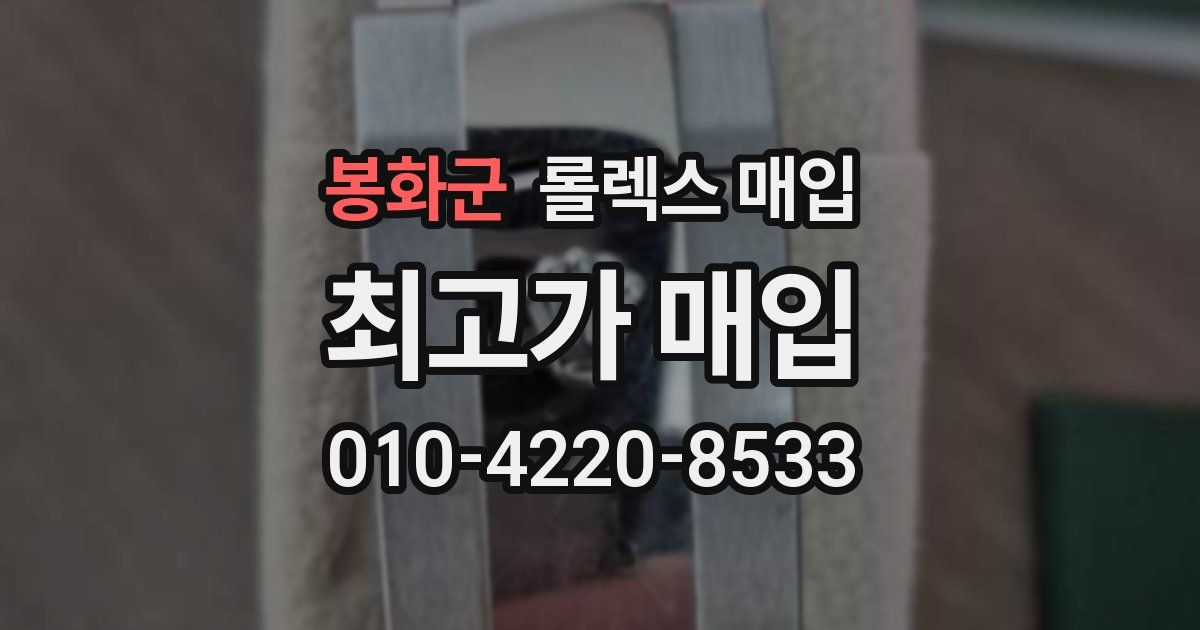 봉화군 롤렉스 매입