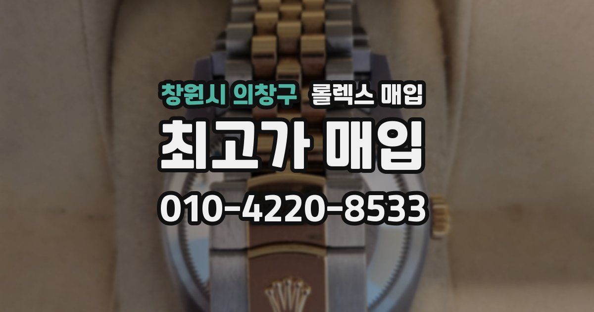 창원시 의창구 롤렉스 매입