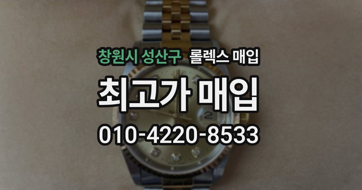 창원시 성산구 롤렉스 매입