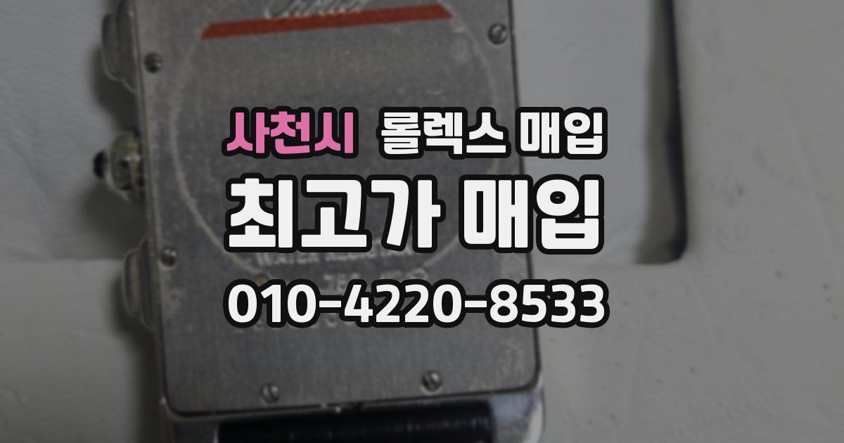 사천시 롤렉스 매입
