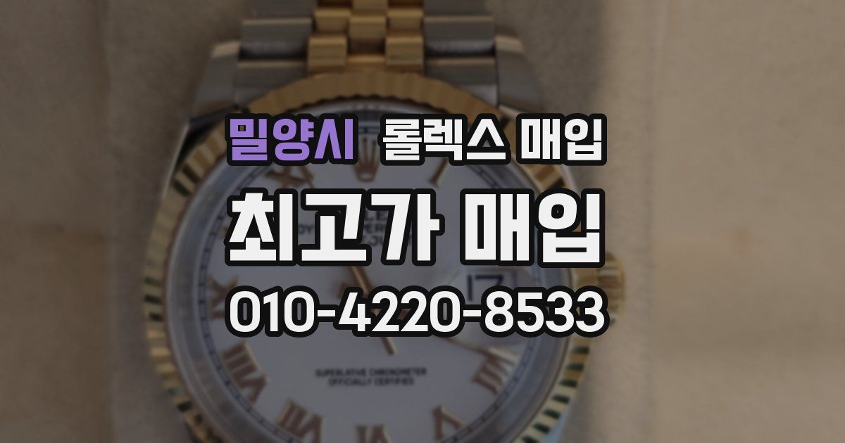 밀양시 롤렉스 매입