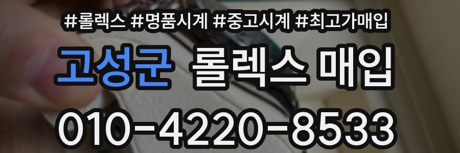 고성군 롤렉스 매입