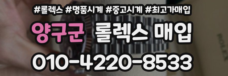 양구군 롤렉스 매입