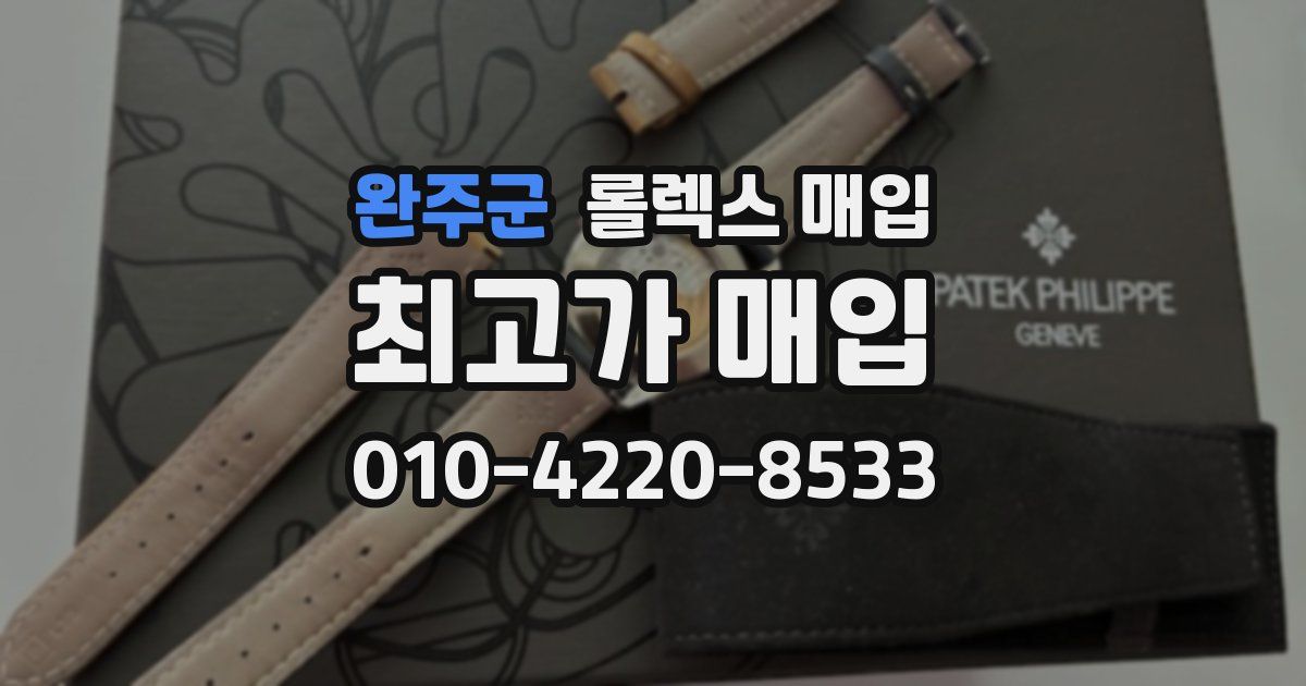 완주군 롤렉스 매입
