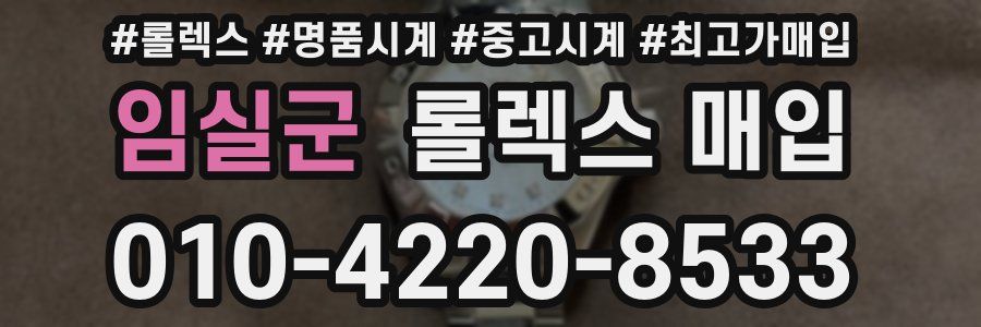 임실군 롤렉스 매입