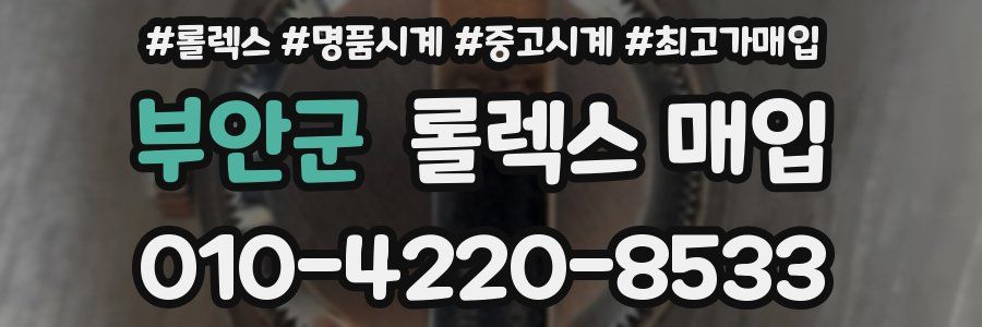 부안군 롤렉스 매입