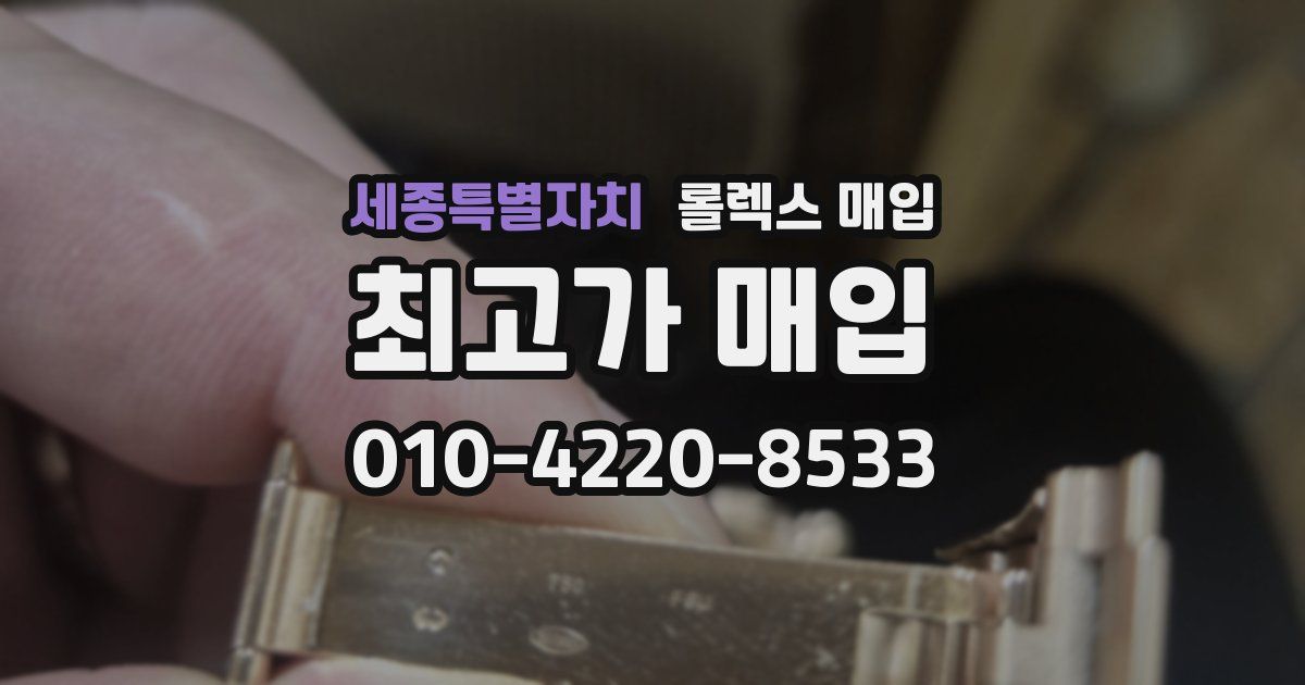 세종특별자치 롤렉스 매입