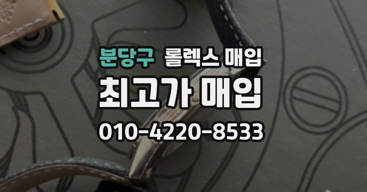 분당구 롤렉스 매입