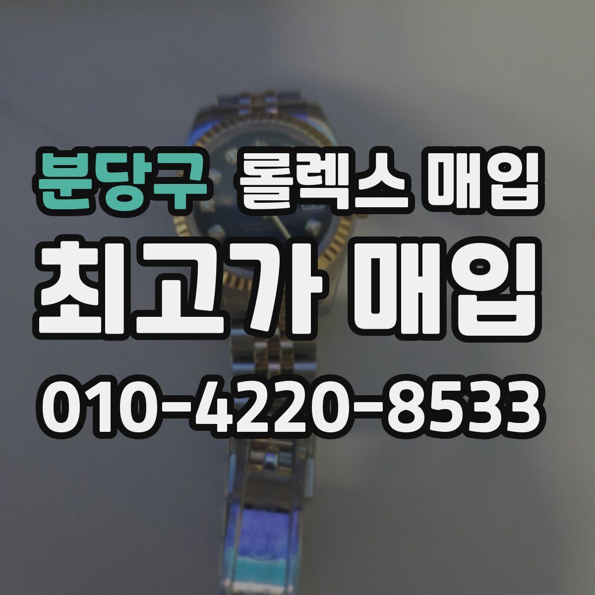 분당구 롤렉스 매입