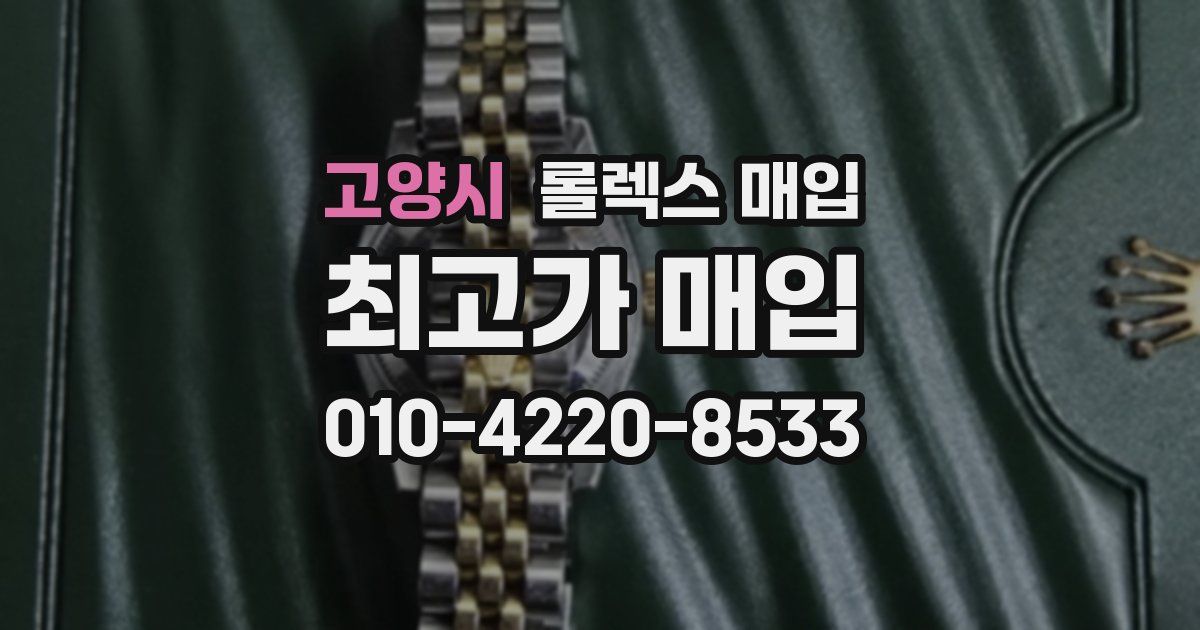 고양시 롤렉스 매입