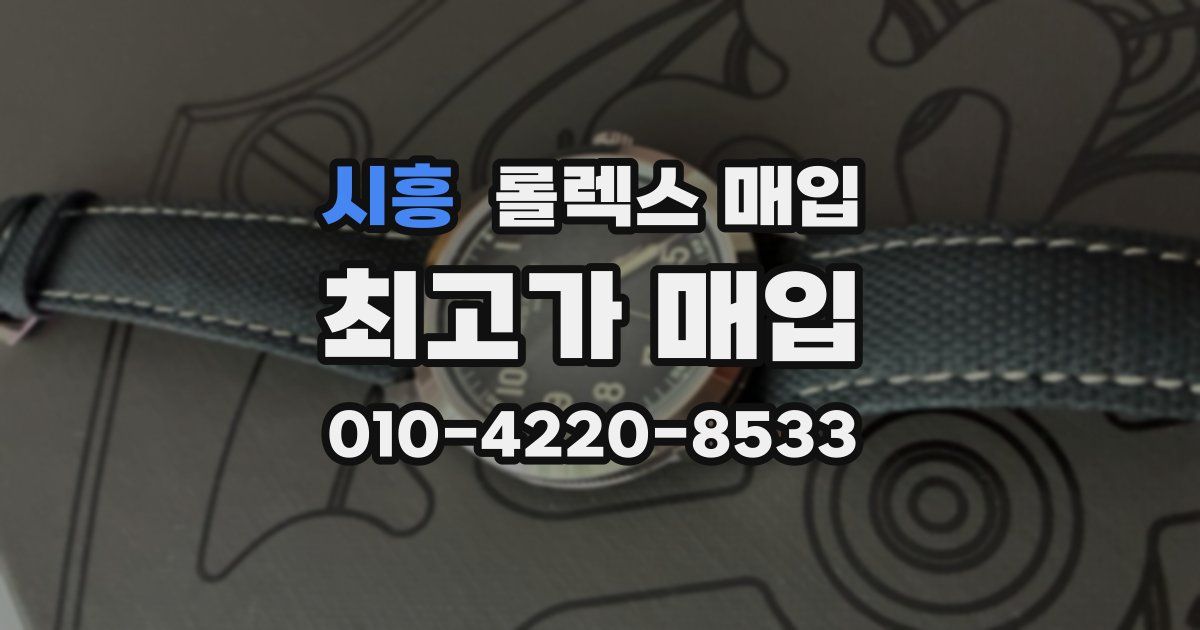 시흥 롤렉스 매입