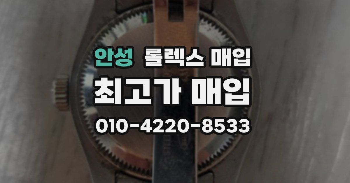 안성 롤렉스 매입