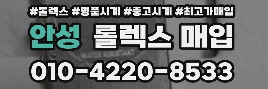 안성 롤렉스 매입