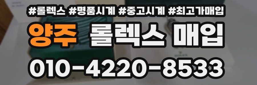 양주 롤렉스 매입