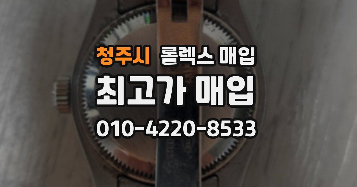 청주시 롤렉스 매입