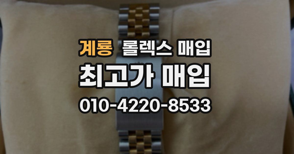 계룡 롤렉스 매입