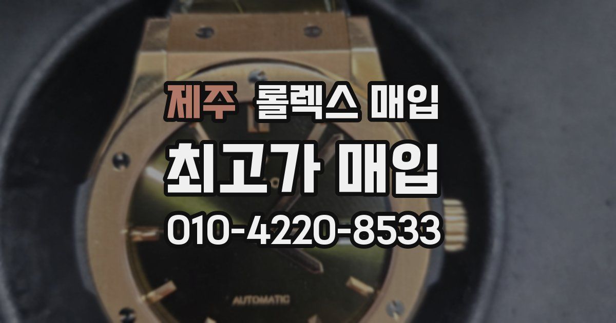 제주 롤렉스 매입