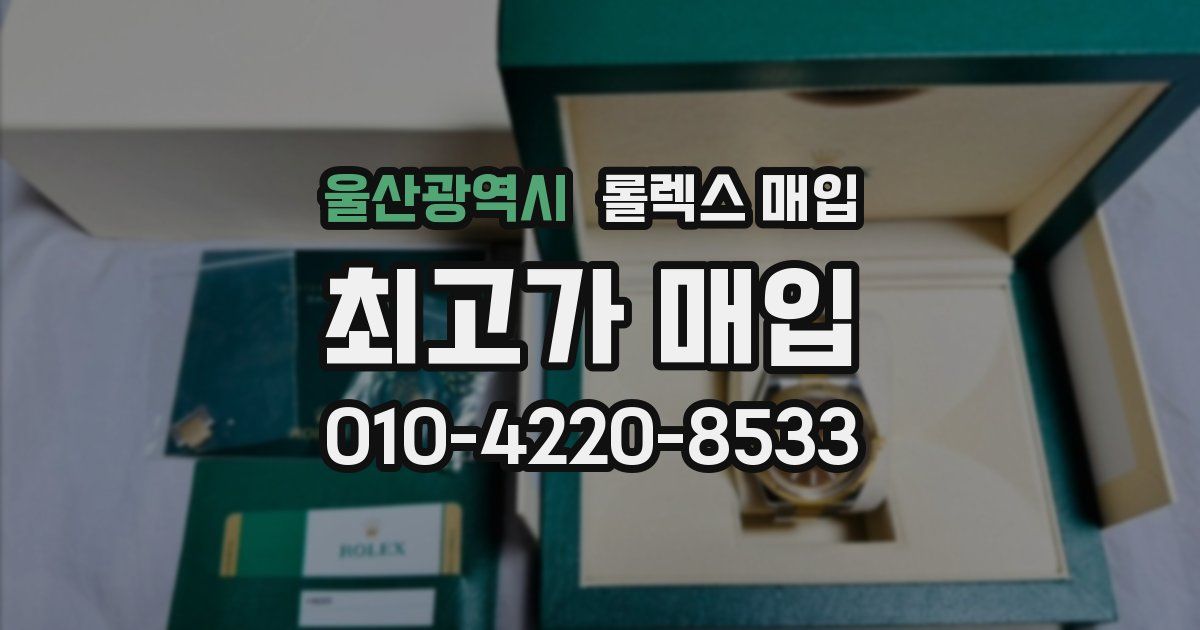 울산광역시 롤렉스 매입