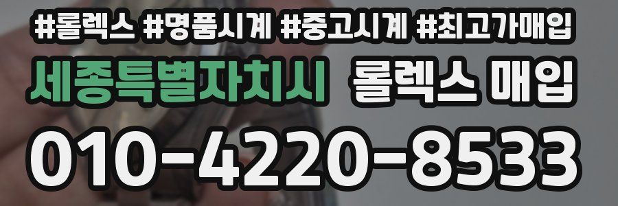 세종특별자치시 롤렉스 매입