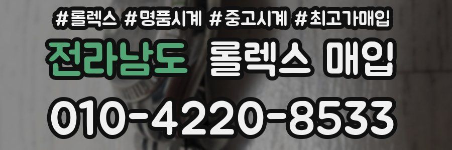 전라남도 롤렉스 매입