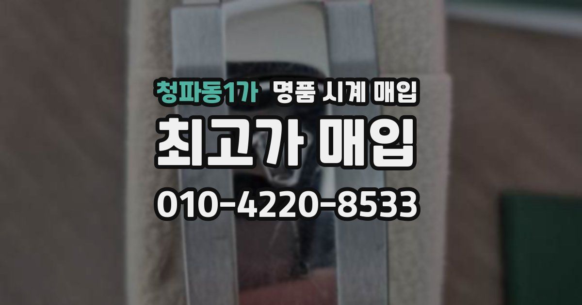 청파동1가 명품 시계 매입