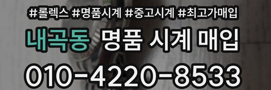 내곡동 명품 시계 매입