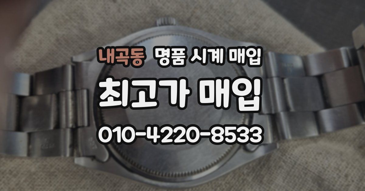 내곡동 명품 시계 매입