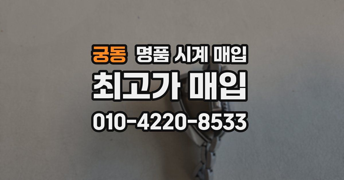 궁동 명품 시계 매입