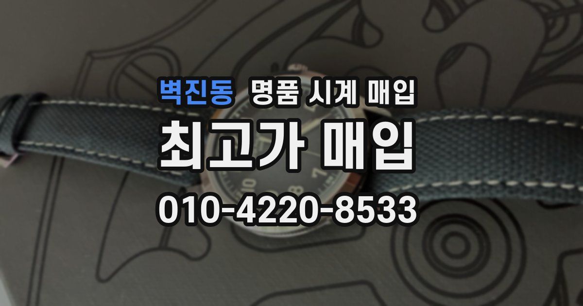 벽진동 명품 시계 매입