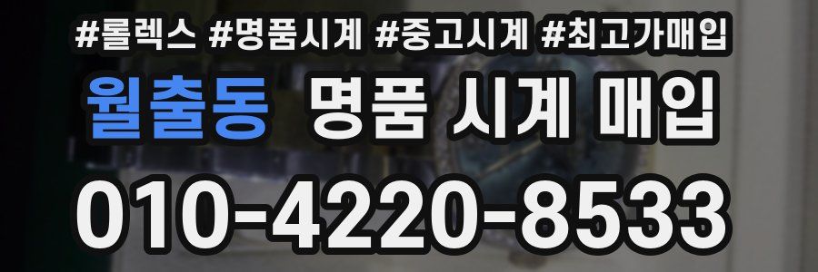 월출동 명품 시계 매입