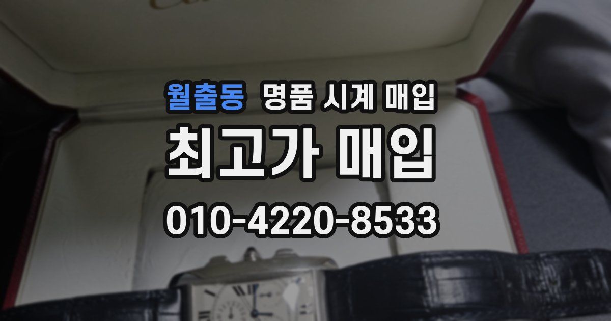 월출동 명품 시계 매입