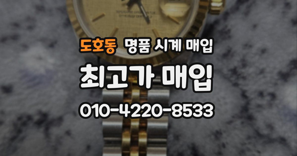 도호동 명품 시계 매입
