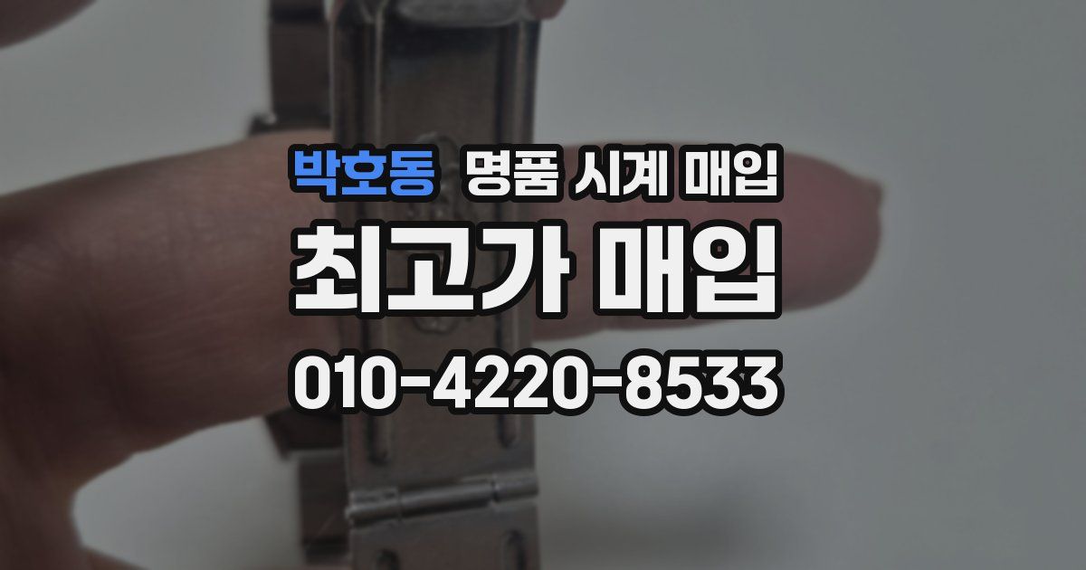 박호동 명품 시계 매입