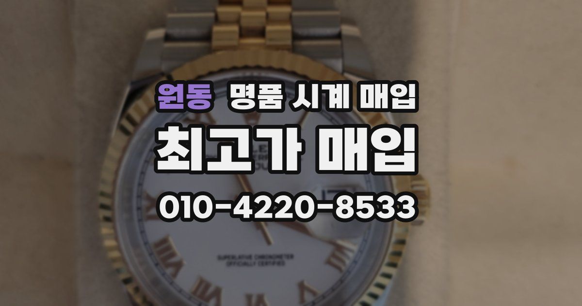 원동 명품 시계 매입